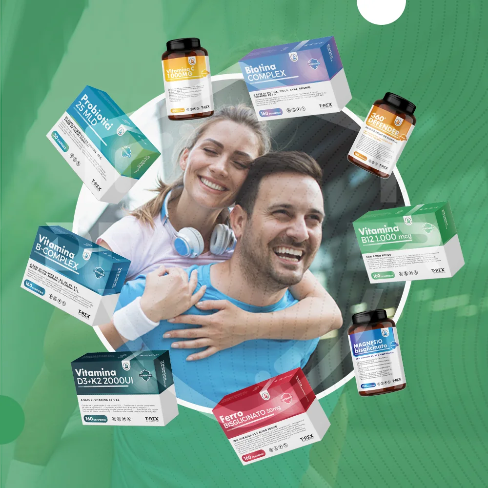 T-Rex Vitamina B12 1000 160 Compresse Stanchezza e Affaticamento