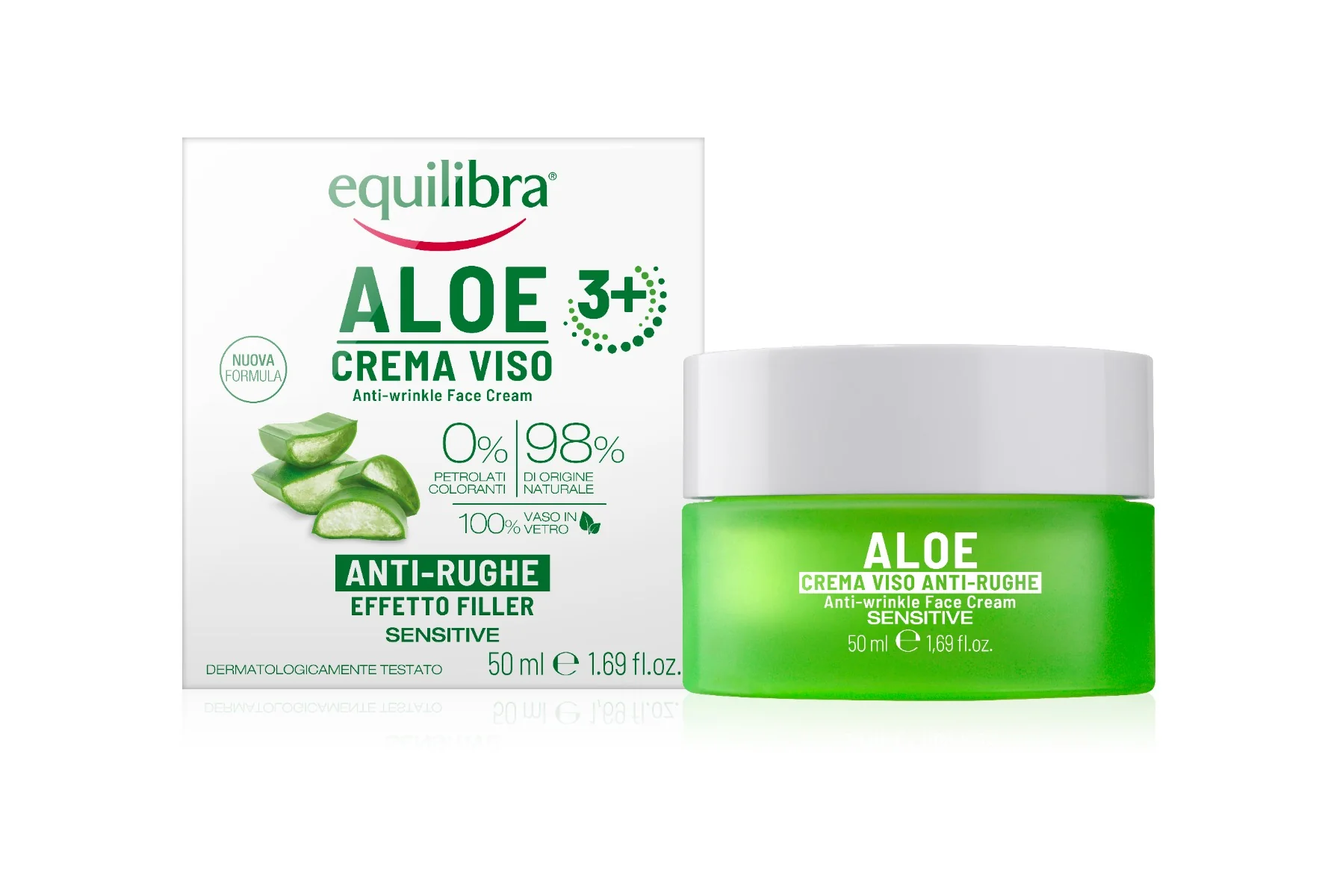 Equilibra Aloe Crema Viso Antirughe 50 Ml Per Pelli Mature