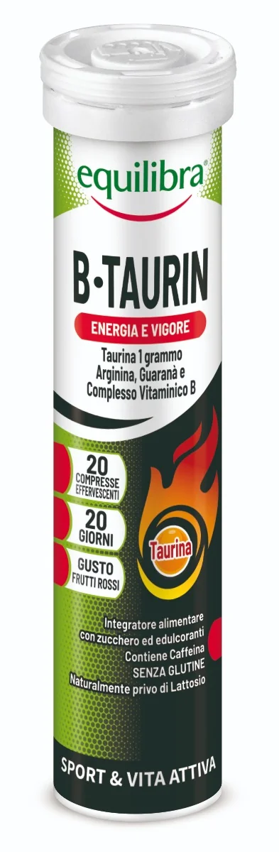 Equilibra B Taurin 20 Compresse Effervescenti Integratore Energetico