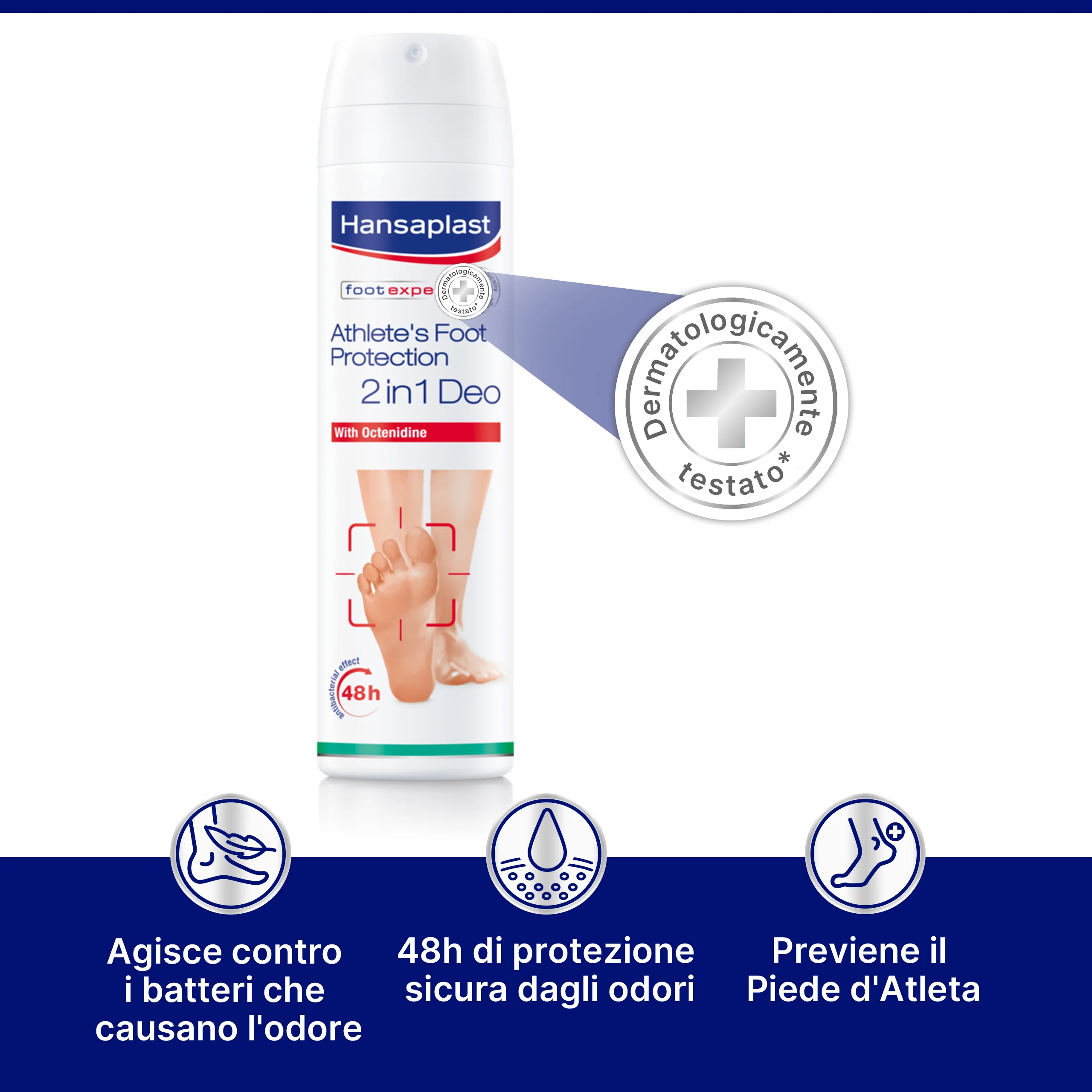 Hansaplast Athlete's Foot Protection Deo 150 ml 2 in 1