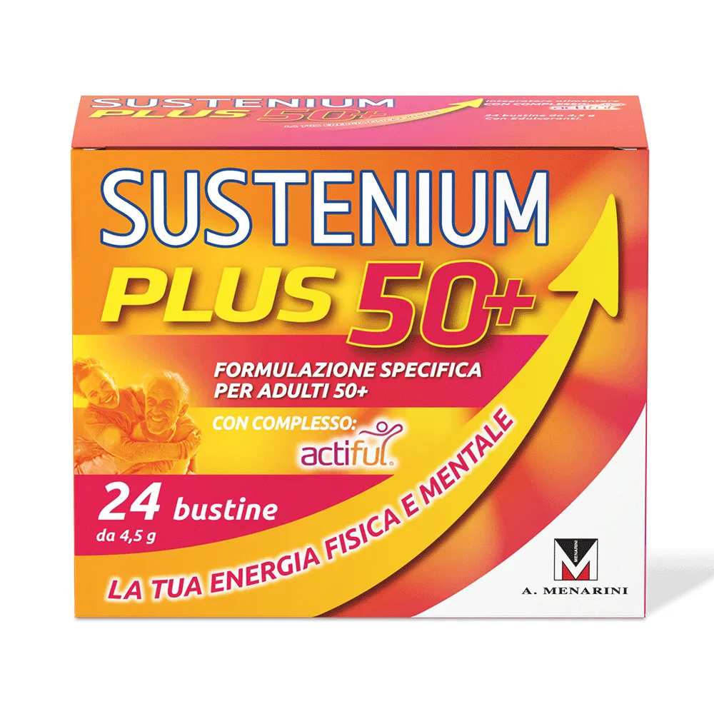 Sustenium Plus 50+ 24 Bustine Formulazione Specifica per Adulti 50+