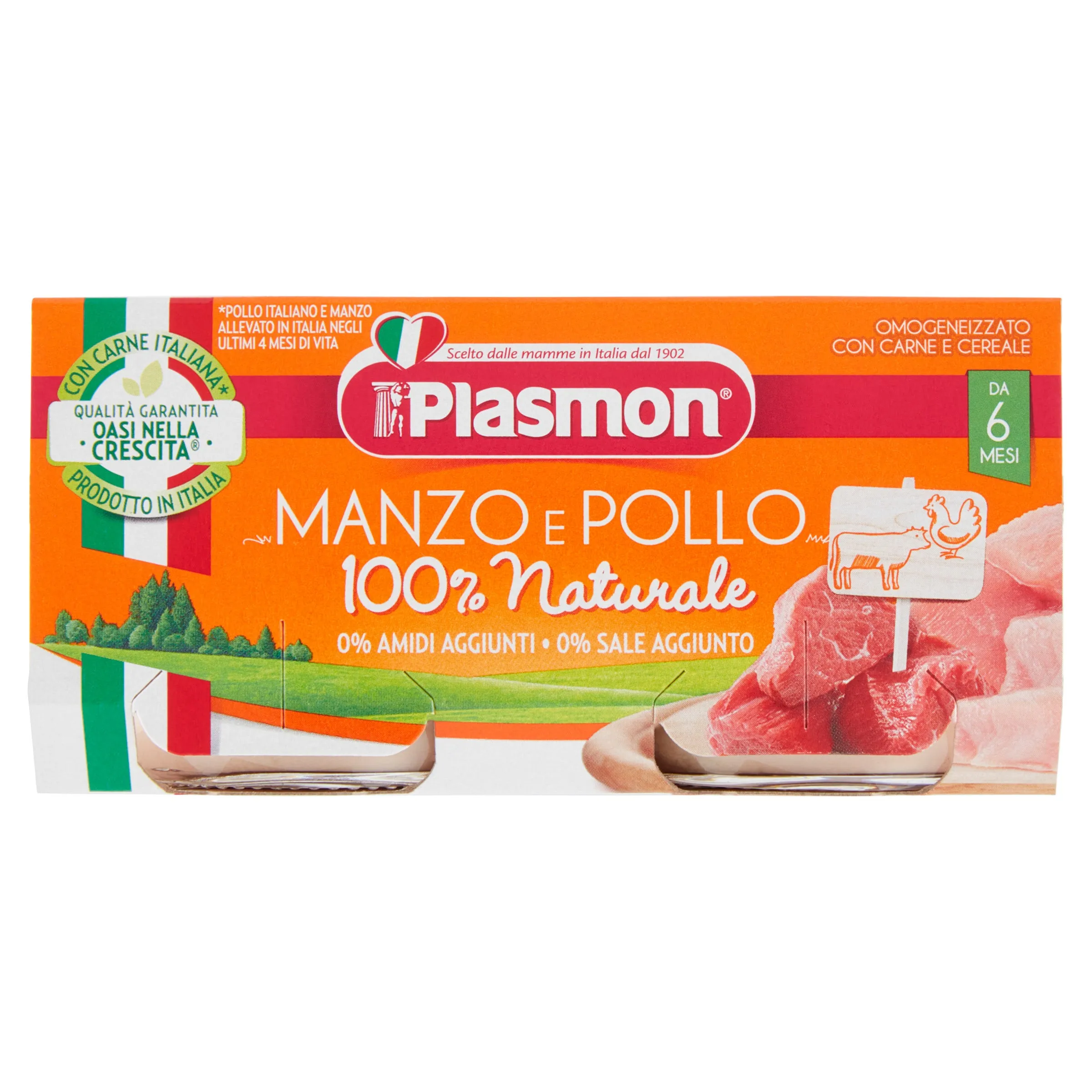 Plasmon Omog Manzo/Pol 80 gx2 Pezzi