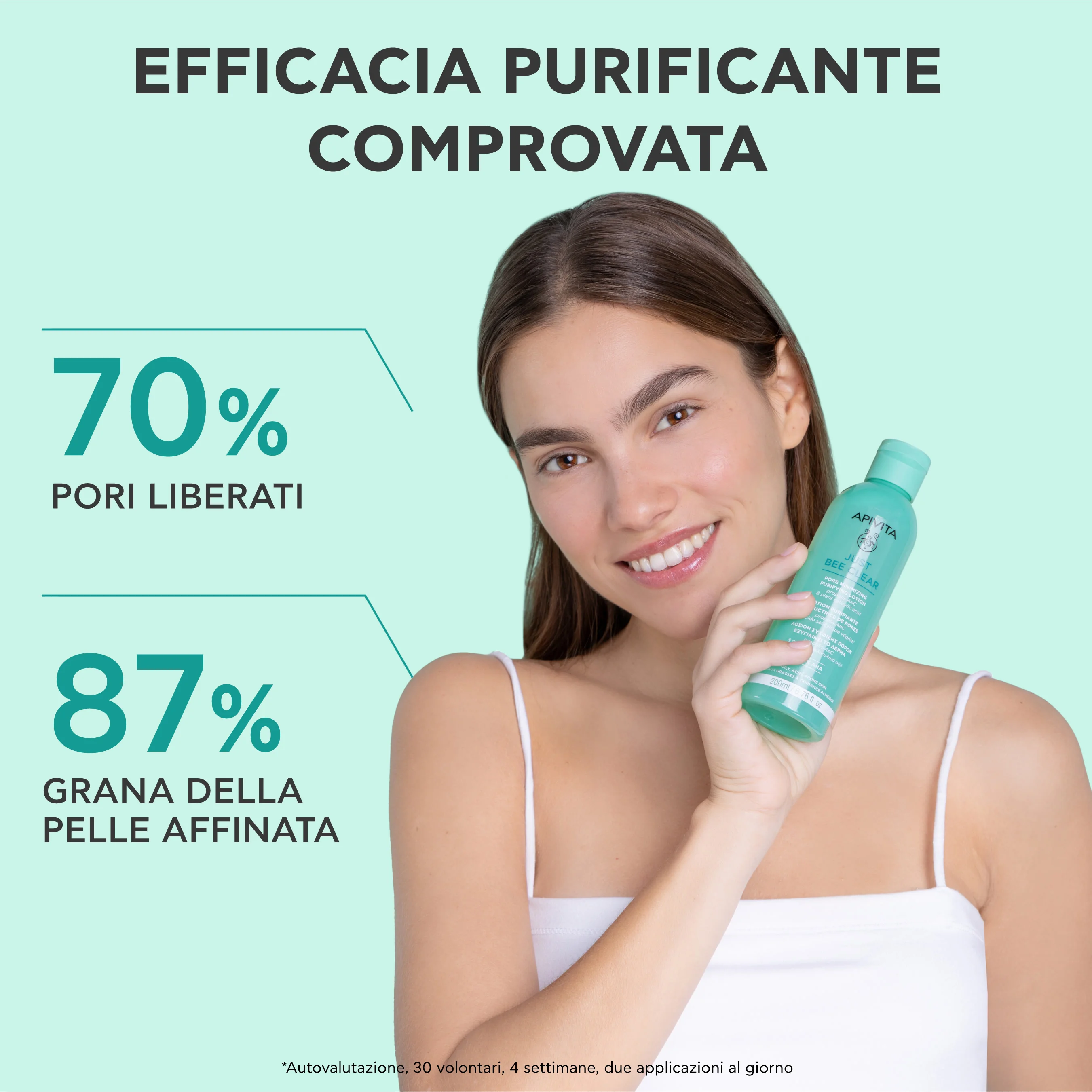 Apivita Just Bee Clear Lotion 200 ml Lozione Purificante