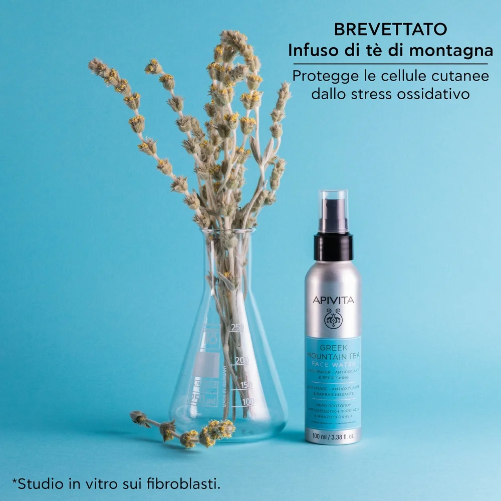 Apivita Face Water Moun Tea 100 Ml Idratante e Protettiva