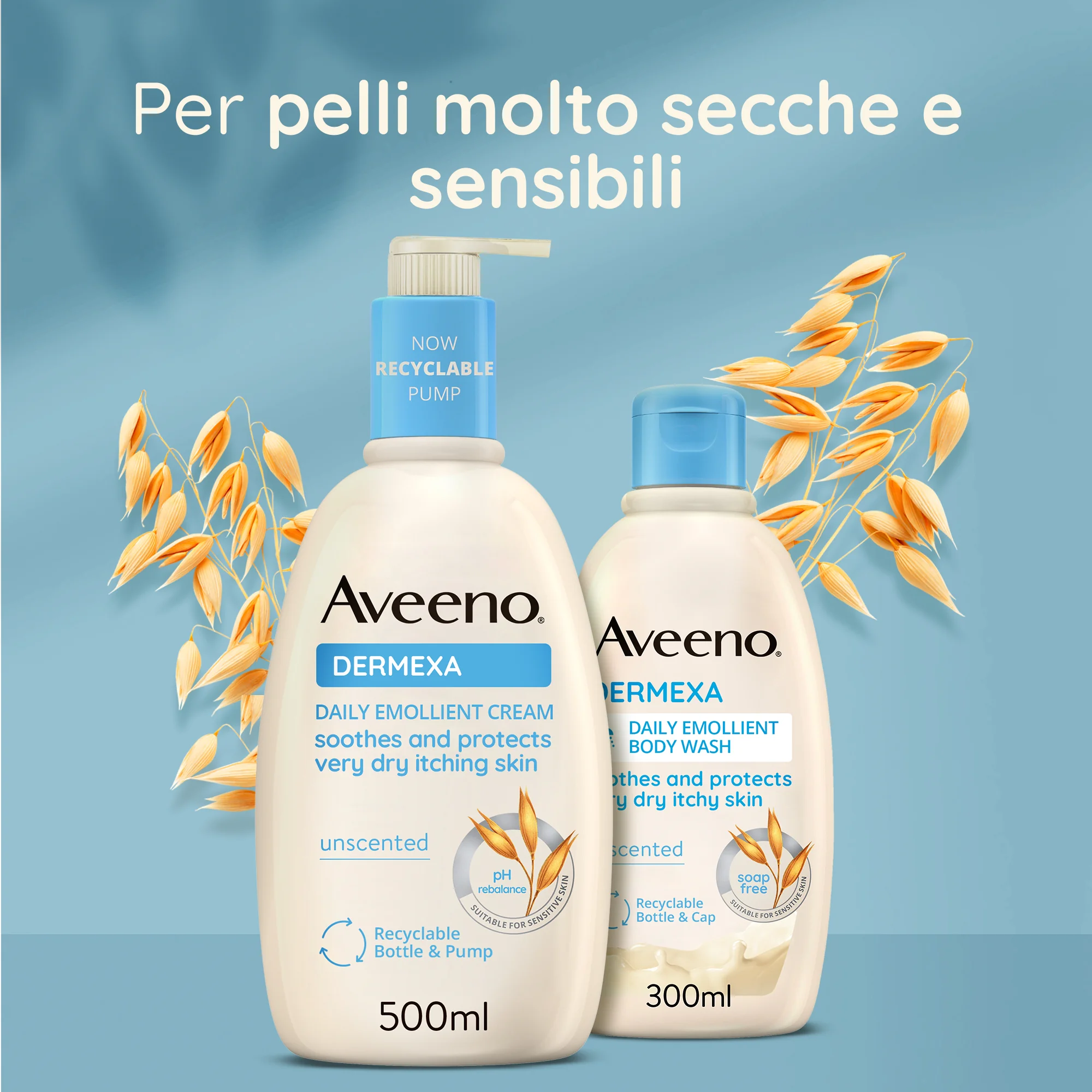 Aveeno Dermexa Crema Emolliente Quotidiana 200 ml Crema Dermatite Atopica, Pelle Secca e Sensibile