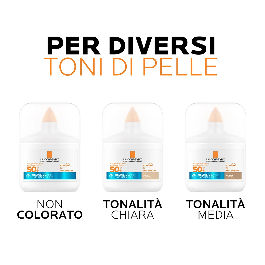 Anthelios UVAir Tinta Chiara SPF50+ 50ml Siero solare ad assorbimento rapido