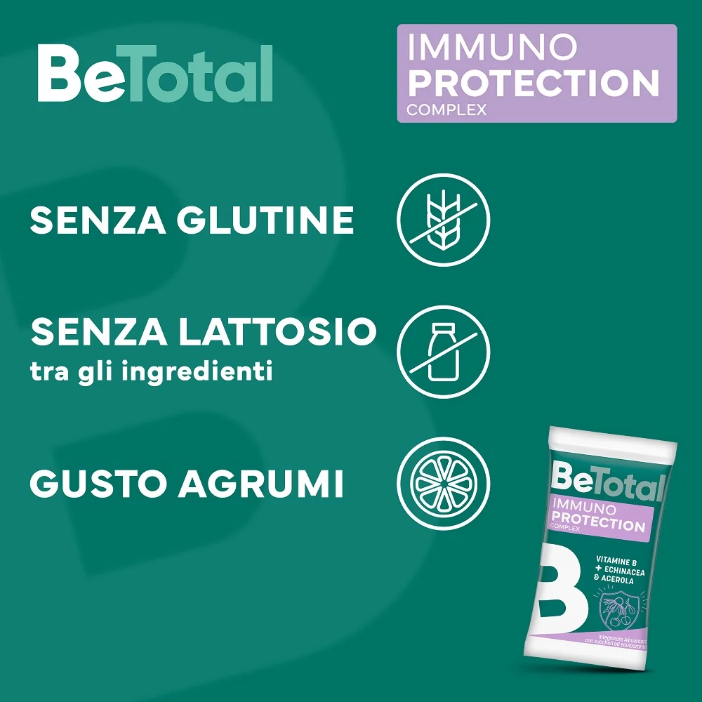 Be-Total Immuno Protection 14 Bustine Integratore Alimentare Difese Immunitarie Vitamina B Zinco