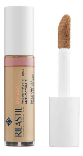 Rilastil Correttore Fluido Anti-Occhiaie Beige 5,2 ml Correttore Fluido per Occhiaie con Coprenza Medio-Alta