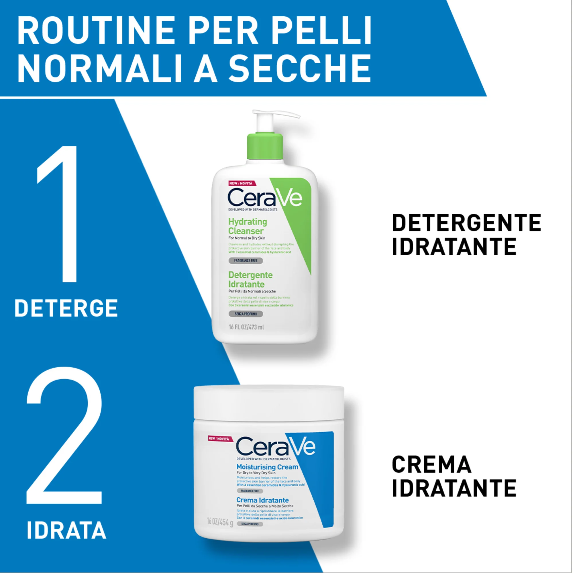 Cerave Crema Corpo Idratante 454 g Pelle Secca e Molto Secca
