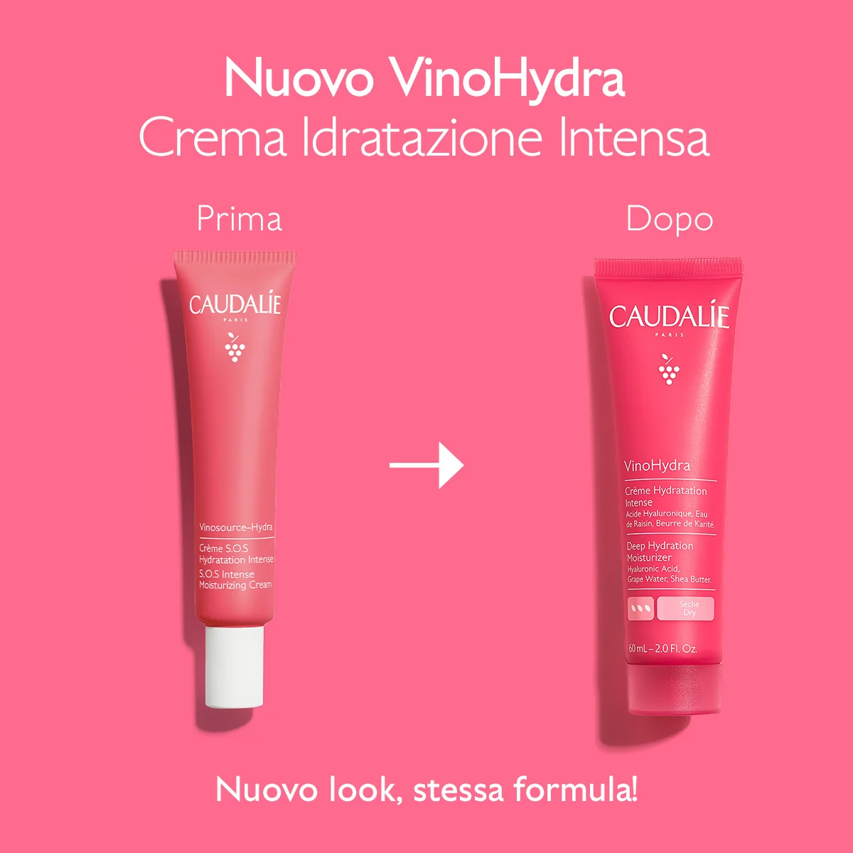 Caudalie Vinohydra Crema Idratazione Intensa 60 Ml