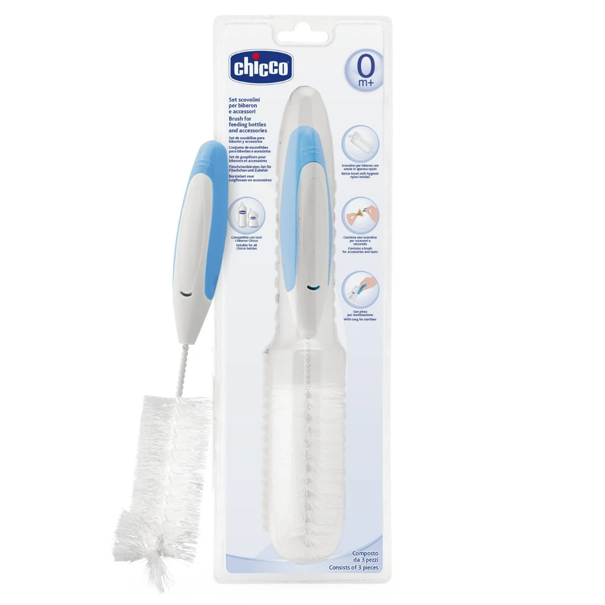 Chicco Scovolino Biberon 3 In 1 Accessori prima infanzia