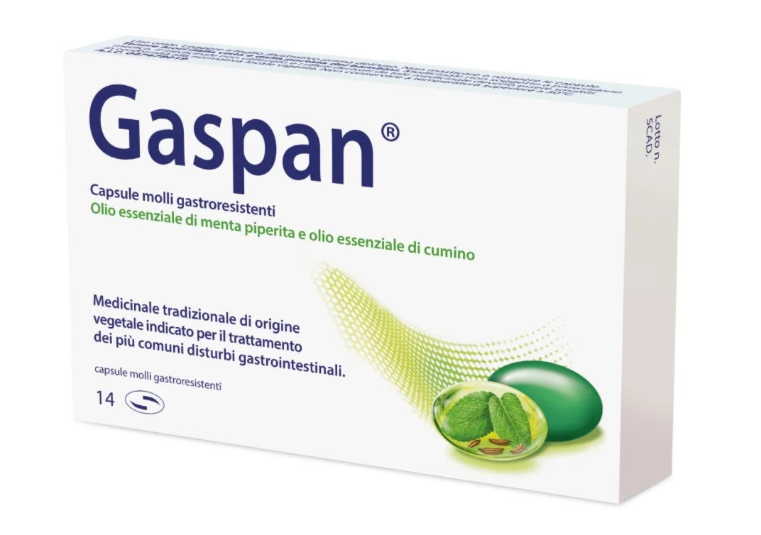 Gaspan Trattamento Disturbi Intestinali 14 Capsule Molli