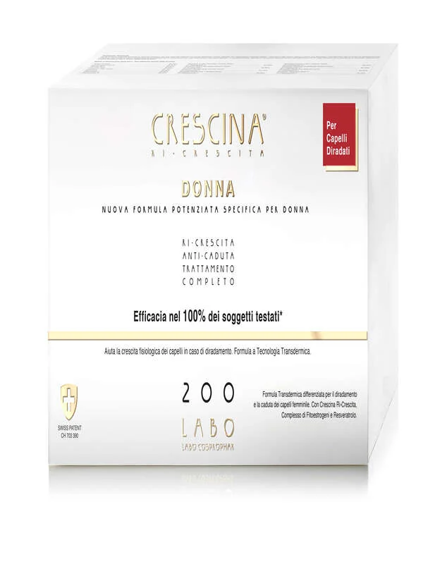 Crescina Tc Donna 200 Fsp 20+20 Fiale Da 3,5 Ml Indebolimento Capelli