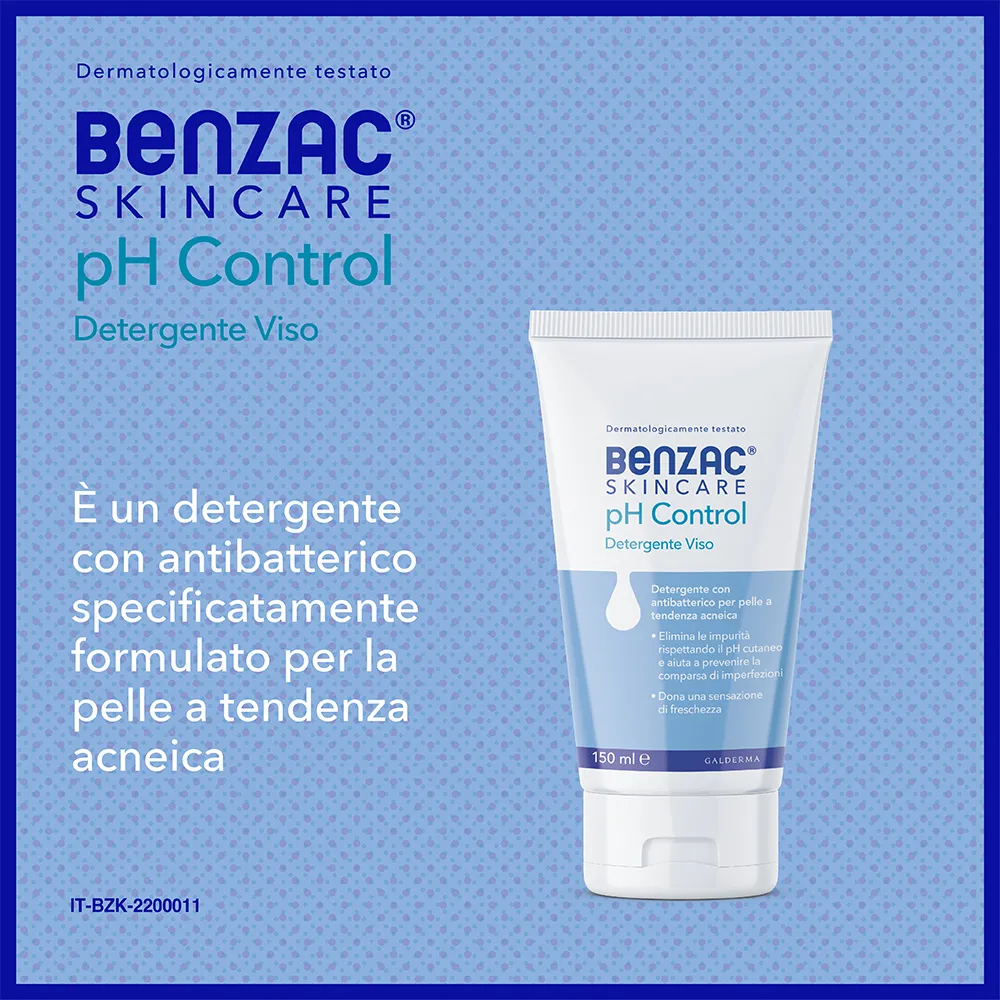 Benzac Skincare Ph Control 150 ml Detergente Viso Pelle Acneica