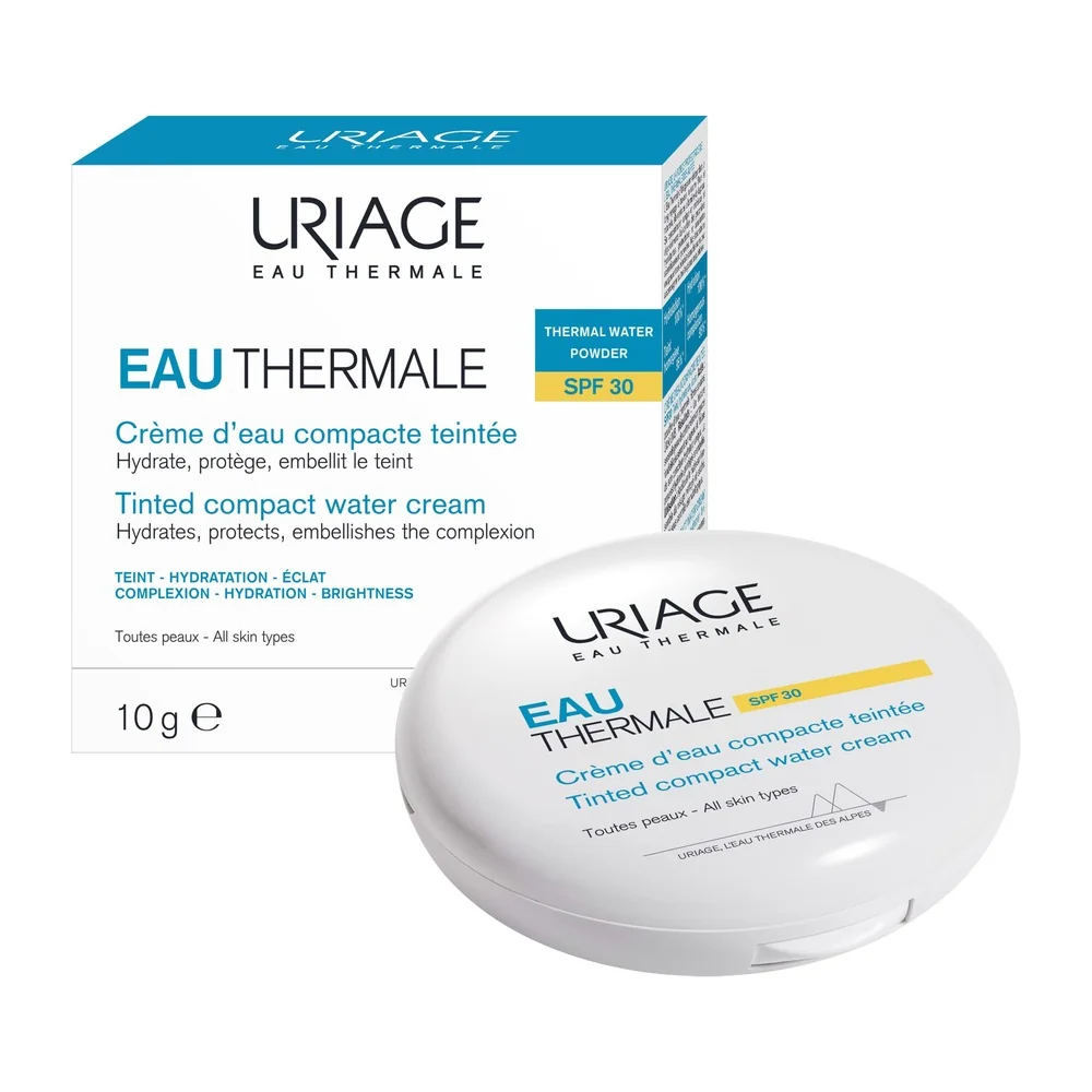 Uriage Eau Thermale Crema Compatta all'Acqua Colorata SPF30 10 g Colorito Uniforme