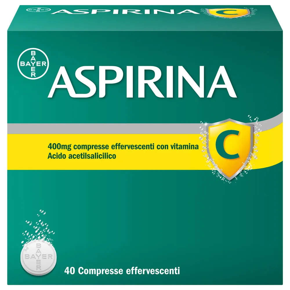 ASPIRINA C 40 COMPRESSE  EFFERVESCENTE