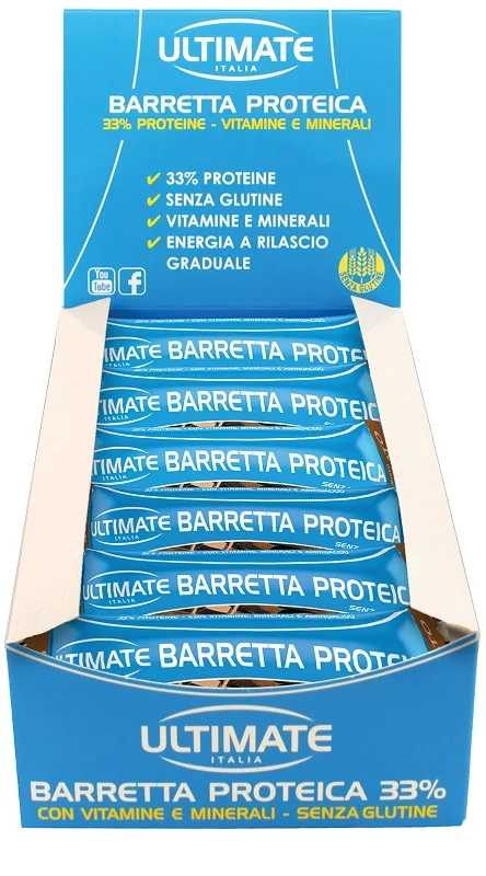 Ultimate Barretta Proteica Cioccolato 24 Pezzi