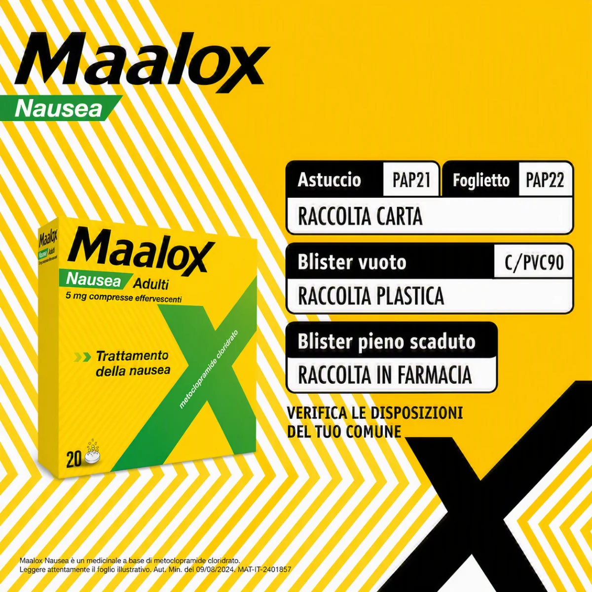 Maalox Nausea 5 mg 20 Compresse Effervescenti