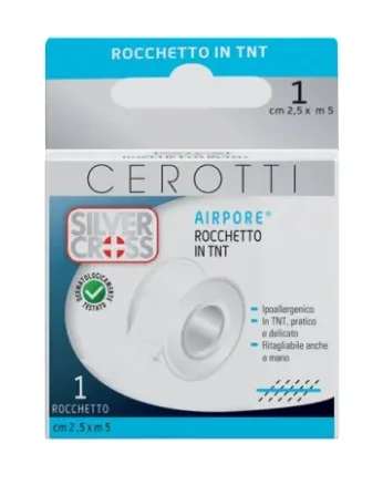 Cerotto Silverc Disp Airpore 2,5x500 cm