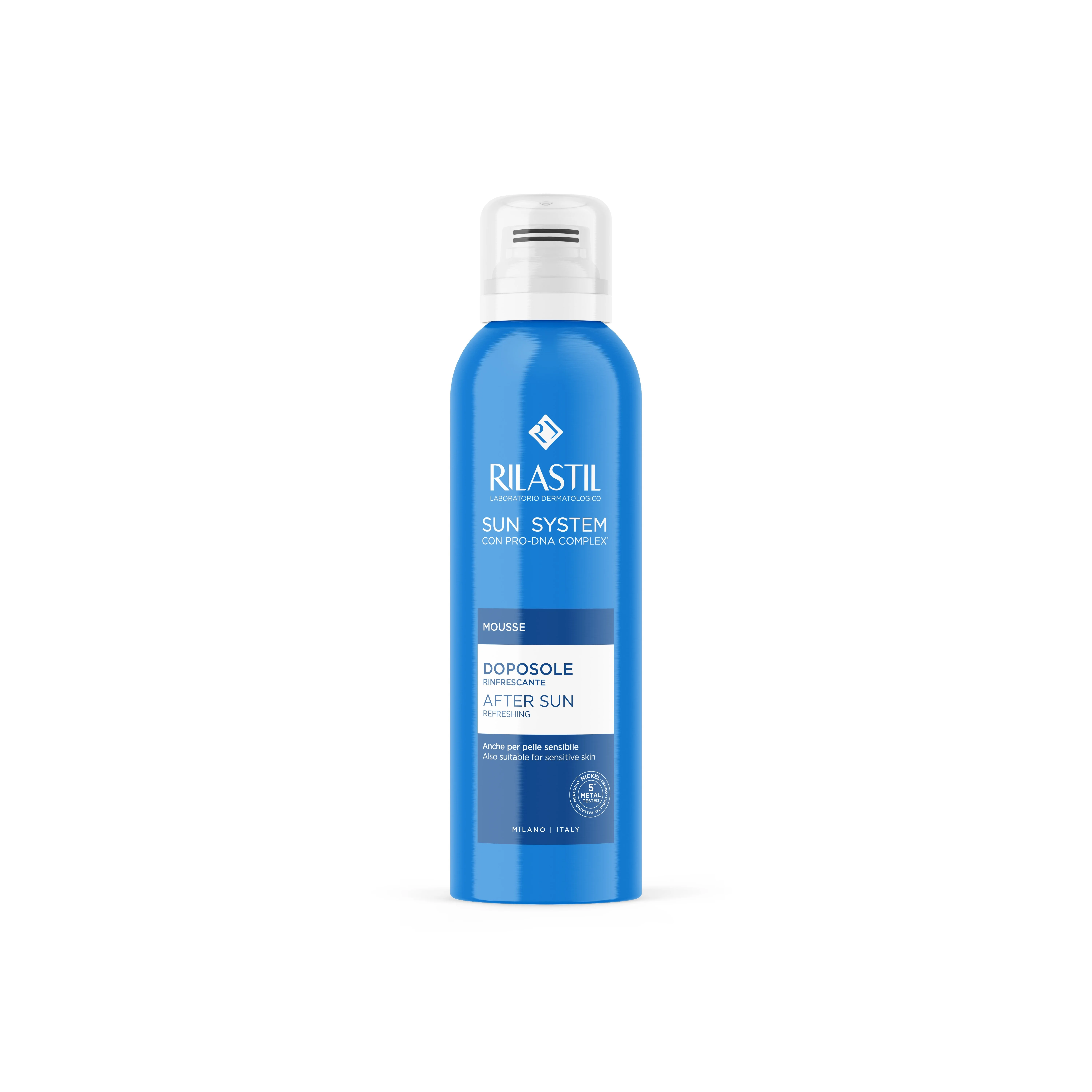 Rilastil Sun Mousse Doposole Rinfrescante 200 ml Pelle Sensibile