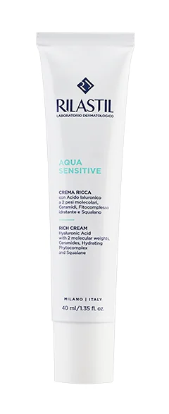 Rilastil Aqua Sensitive Crema Ricca 40 ml Trattamento idratante