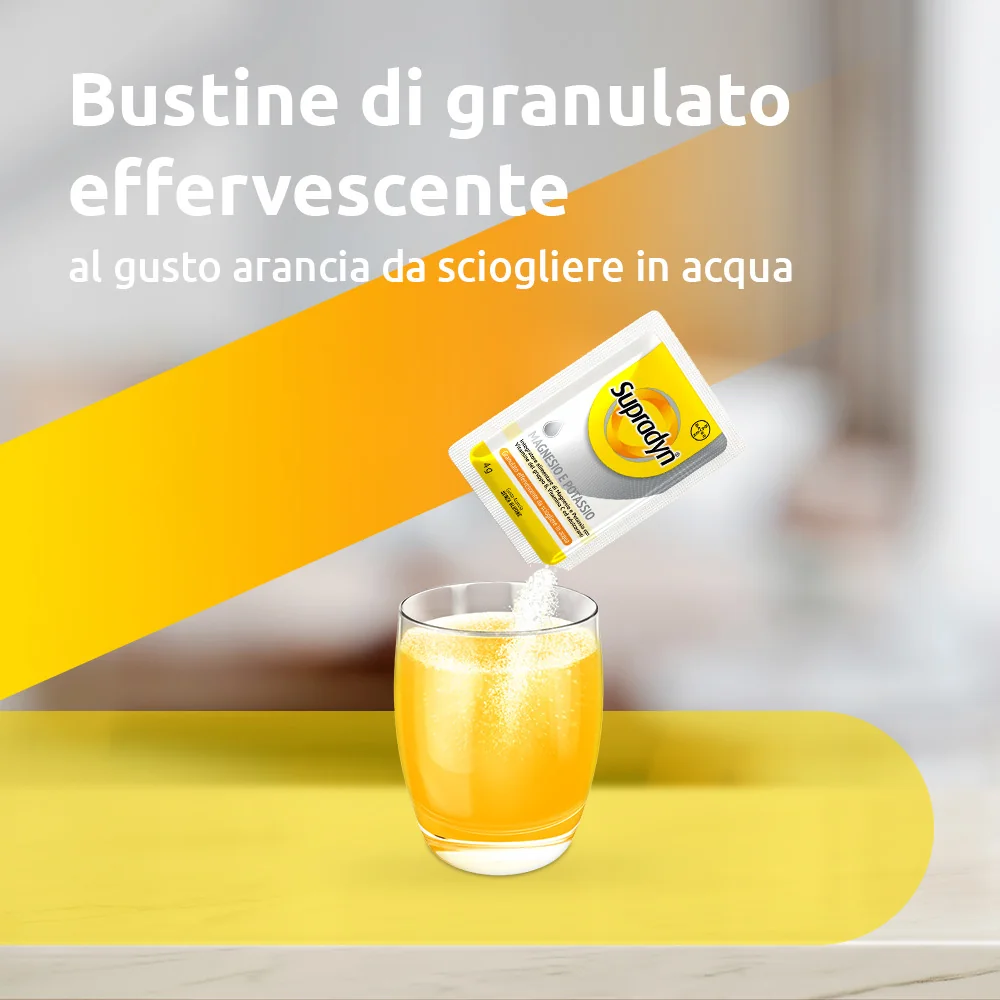 Supradyn Magnesio e Potassio Integratore  24 Bustine Vitamine e Minerali