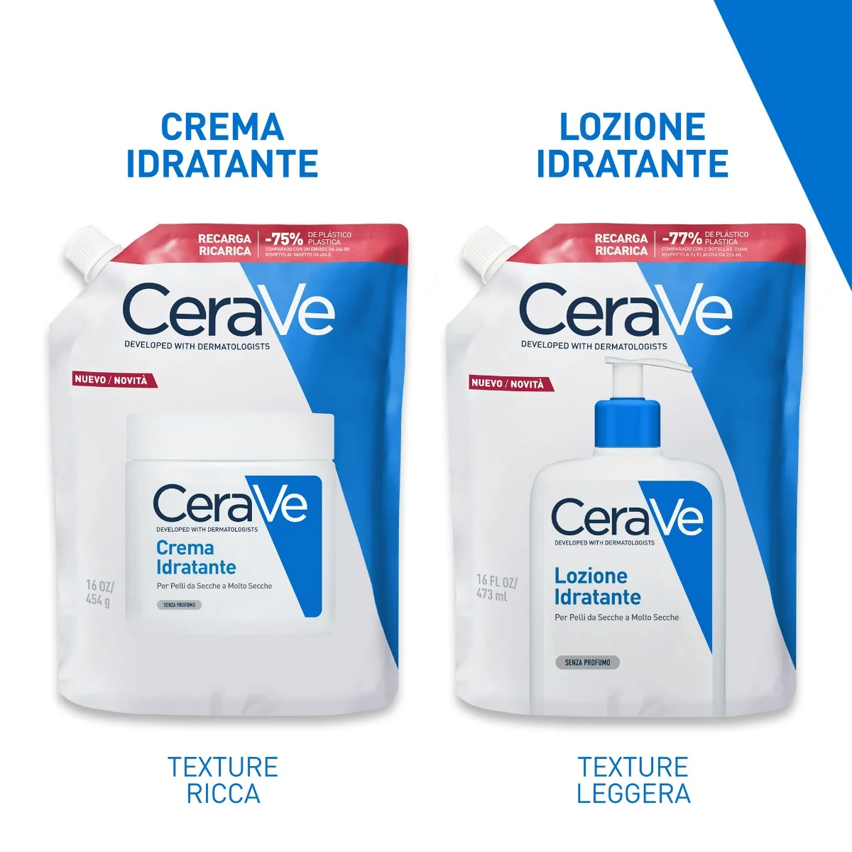 Cerave Lozione Idratante Refill 473 ml Idratazione Cutanea