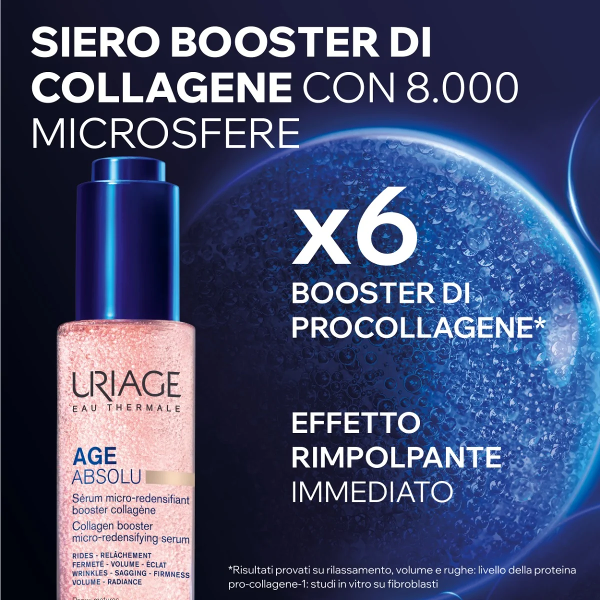 Uriage Age Absolu Siero Collagen 30 Ml Non Comedogeno
