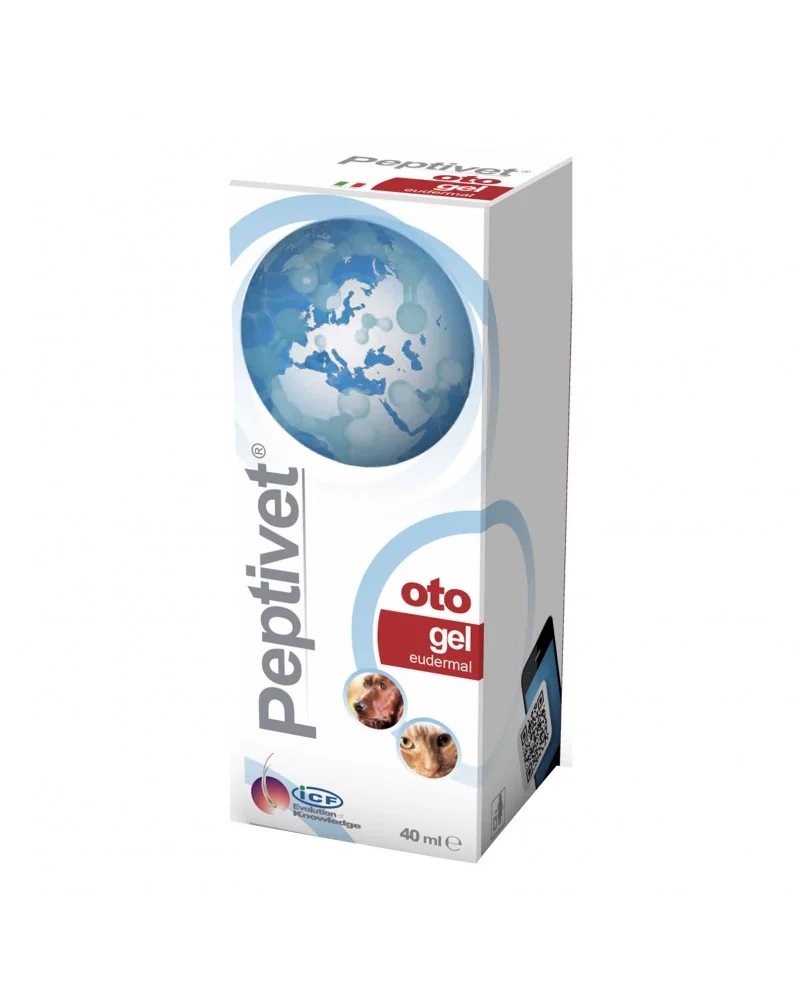 Peptivet Oto Gel 40 ml Gel Otologico per Cani e Gatti