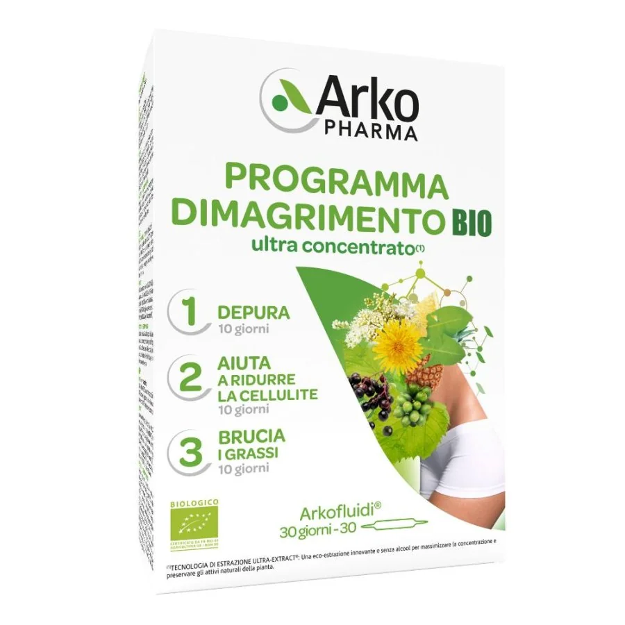 Arkofluidi Programma Dimagrimento Bio 30 Fiale 3 Fasi