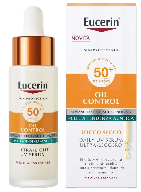 Eucerin Oil Control Daily Uv Serum Spf50+ 30 Ml Pelle a Tendenza Acneica