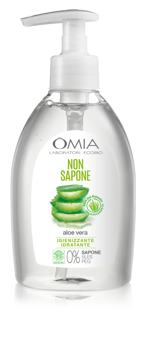 Omia Non Sapone Ecobio Viso Mani con Aloe Vera 300 ml