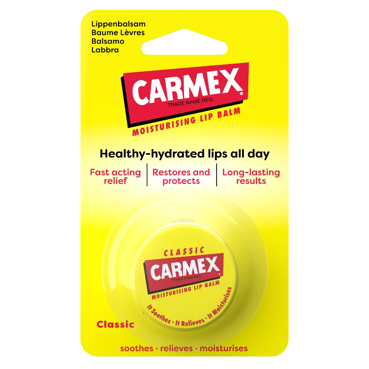 Carmex Balsamo Labbra Classico 4,25 G Labbra Secche e Screpolate