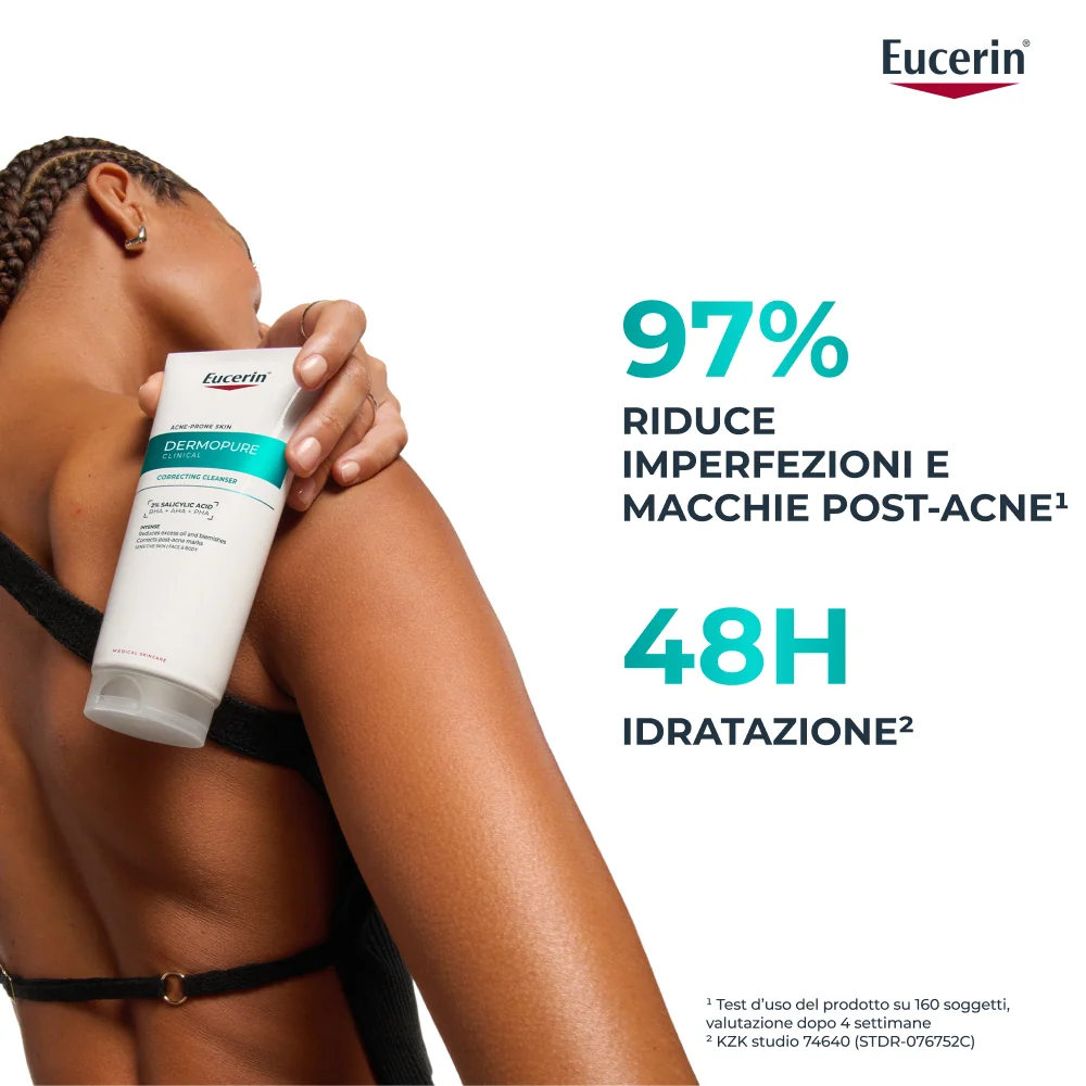 Dermopure Clinical Crema Corpo Tripla Azione 200 ml Anti Imperfezioni e Anti Macchie