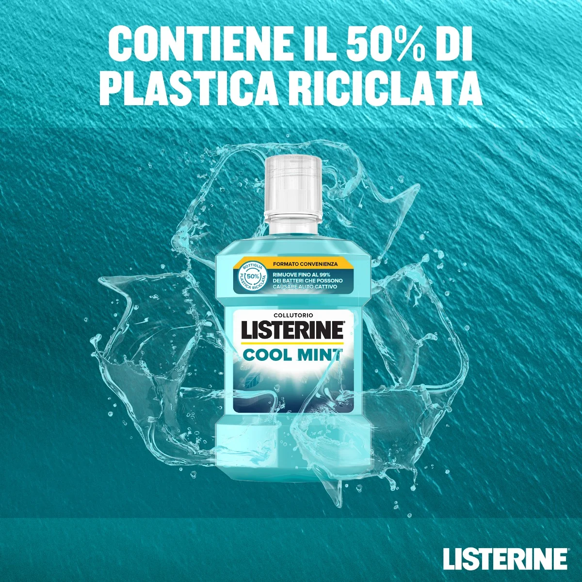 Listerine Collutorio Cool Mint 1L