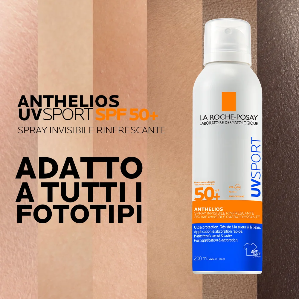 La Roche Posay Anthelios Uvsport Spray 200 Ml Spray solare invisibile Rinfrescante