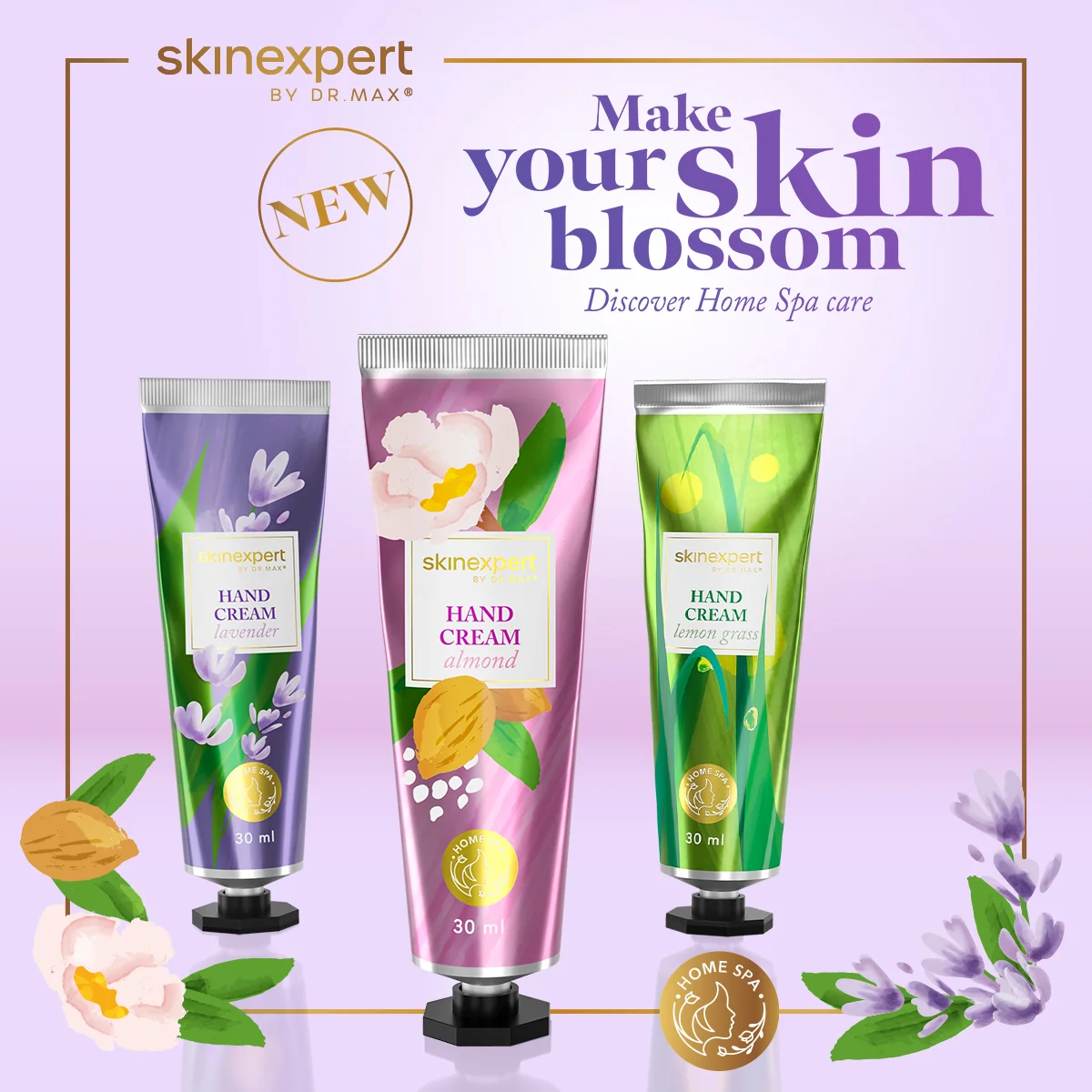 SkinExpert By Dr. Max Hand cream Almond 30 ml Nutriente