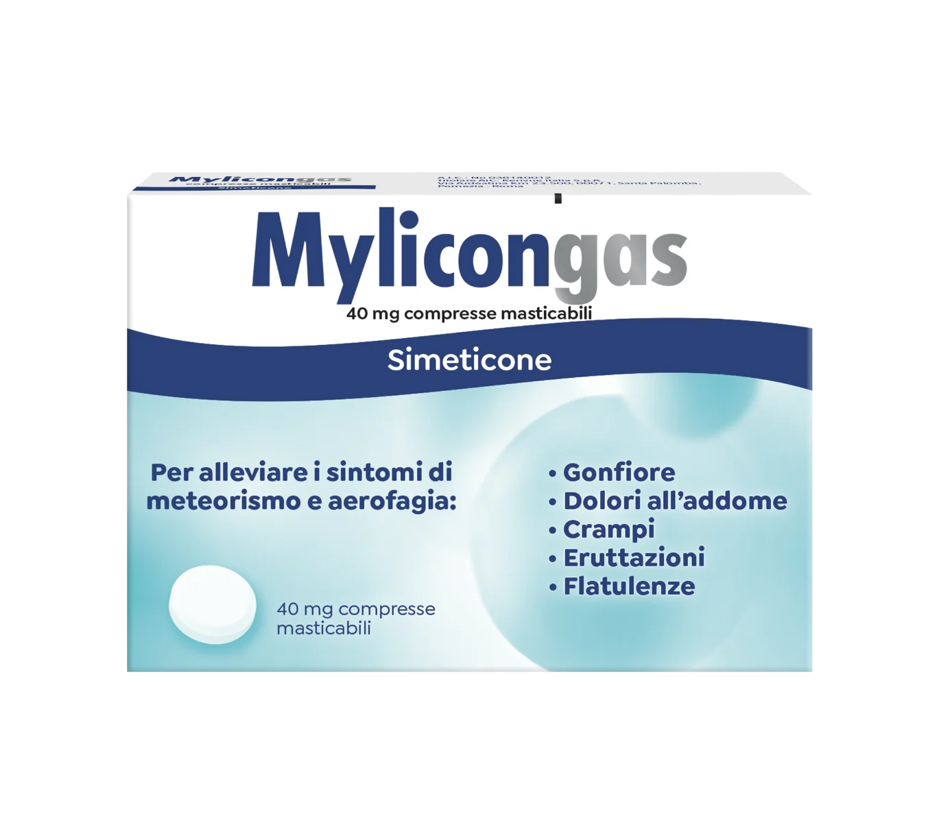 Mylicongas Aerofagia 50 Compresse Per Gonfiore Addominale