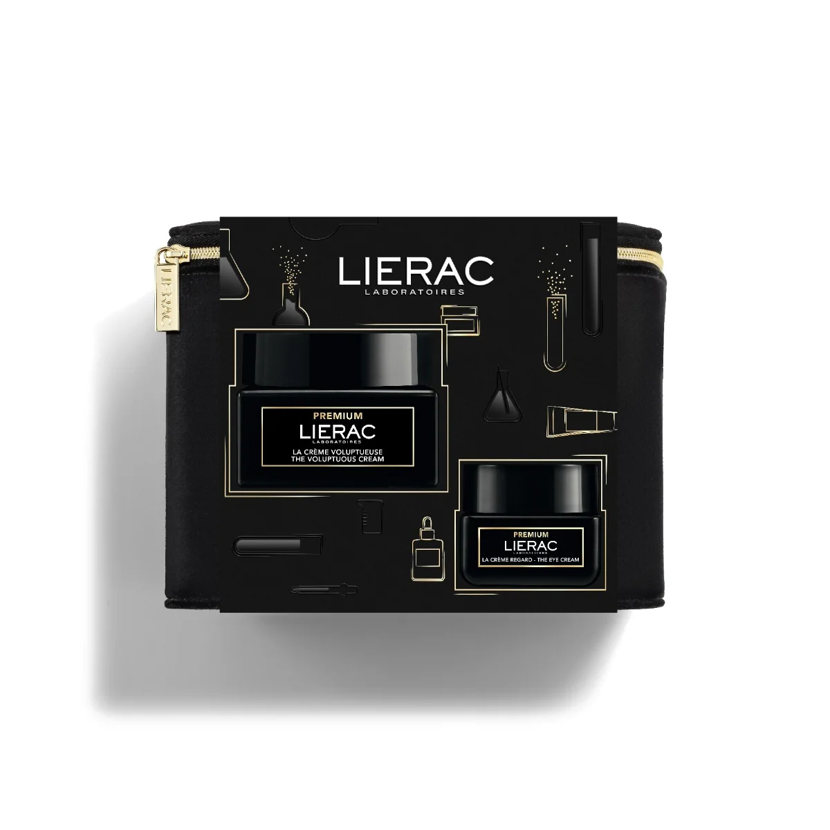 Lierac Premium Crema Voluptueuse + Deluxe Trousse Cofanetto Antirughe Pelli Secche