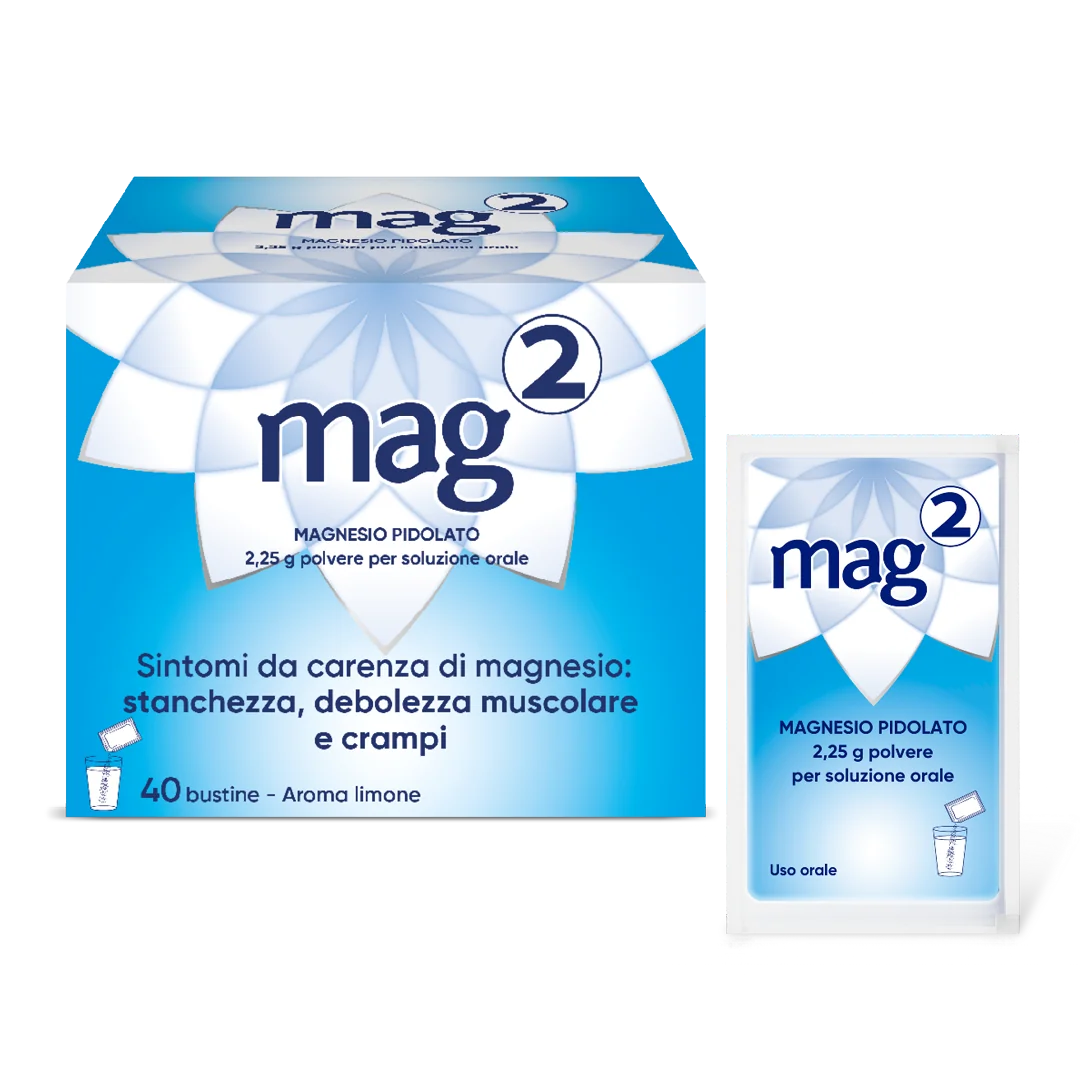 Mag 2 2,25 g Soluzione Orale 40 Bustine Carenze di Magnesio