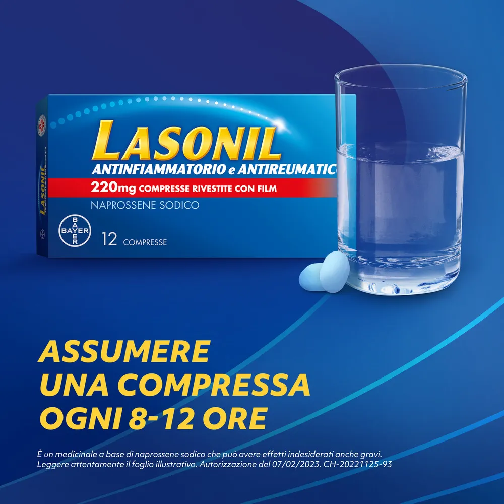 Lasonil Antidolorifico e Antinfiammatorio 12 Compresse Dolore