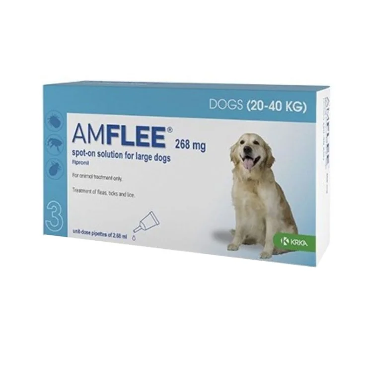 Amflee 268Mg Spoton Cani Da 2040Kg Krka 3 Pipette 