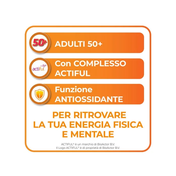 Sustenium Plus 50+ Integratore Per Energia Fisica e Mentale 16 Bustine