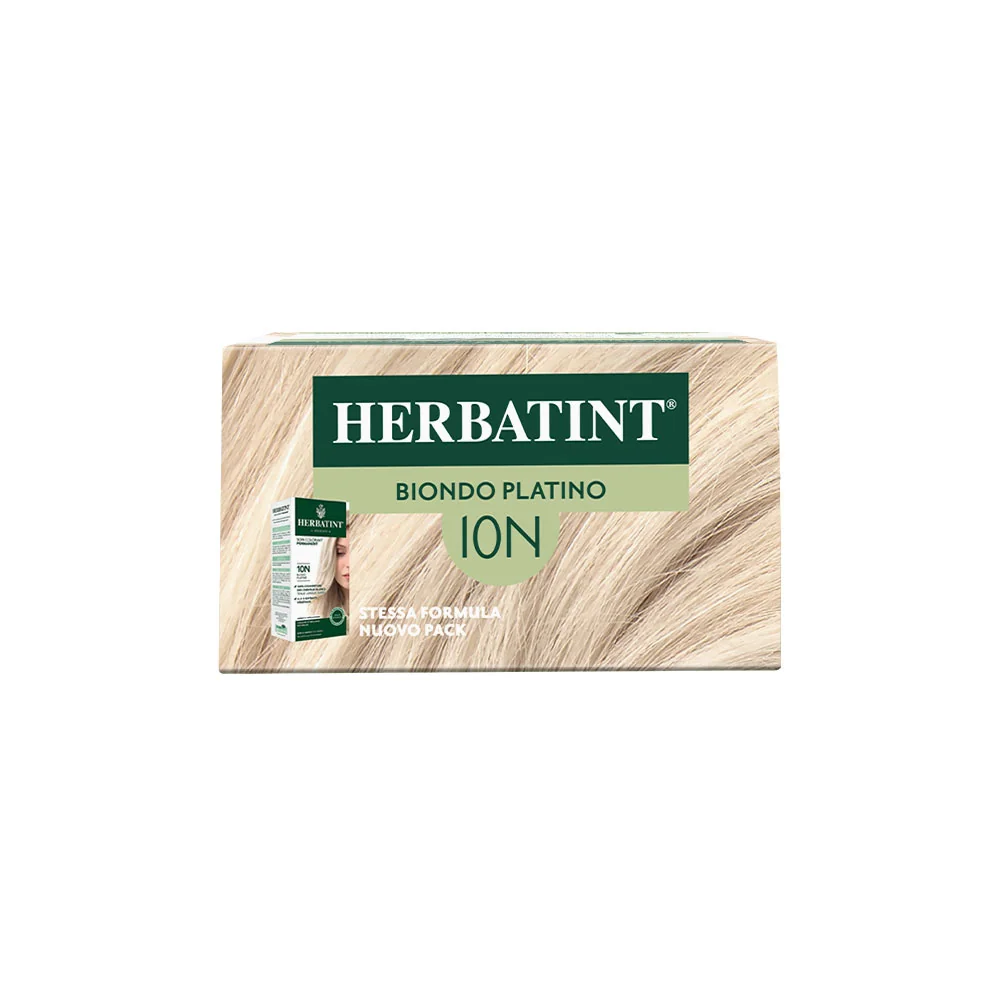 Herbatint Gel Colorante Permanente 10N Biondo Platino 170 Ml Colore Intenso e Duraturo