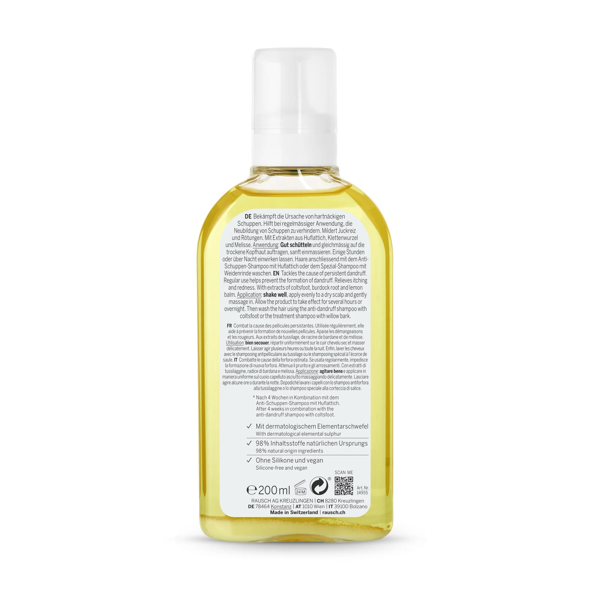 Rausch Lozione Antiforfora Per Cuoio Capelluto Alla Tussilaggine 200 Ml