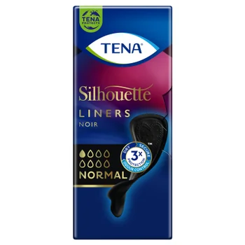 Tena Silhouette Noir Normal 26 pezzi Proteggi Slip Nero