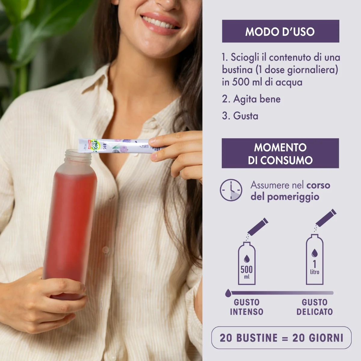Enerzona Care Diet Frutti di Bosco 20 Bustine Controllo del Senso di Fame