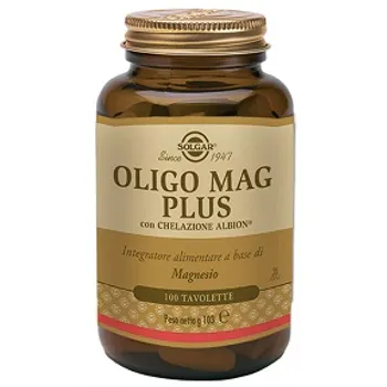 Solgar Oligo Mag Plus 100 Tavolette Integratore di Magnesio