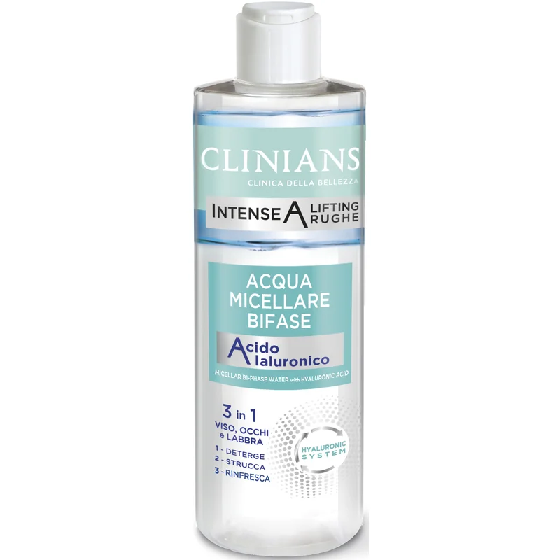 Clinians Micel Bifase Ial 400 ml Detergente Micellare Delicato per Pelli Sensibili e Secche