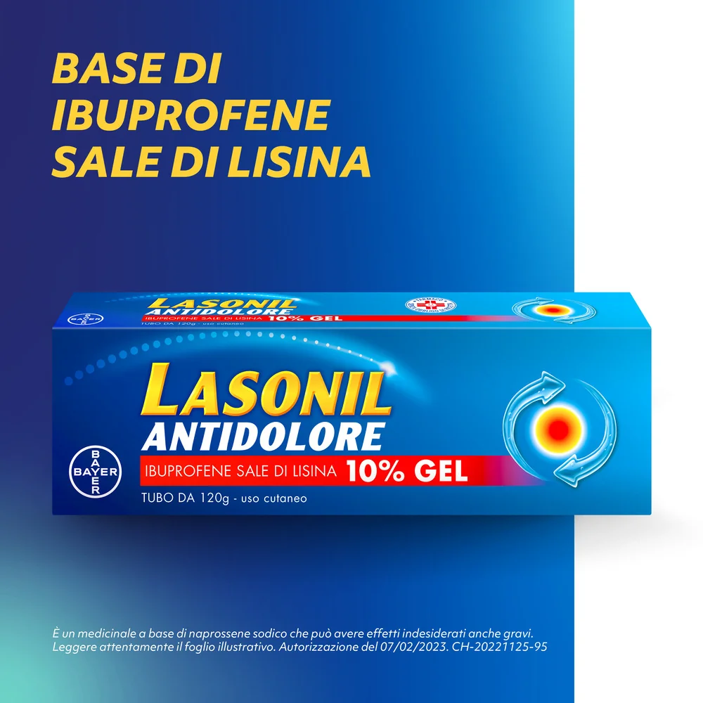Lasonil Antidolore Gel Antinfiammatorio 120g Dolori Muscolari